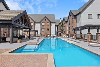 Large outdoor pool area